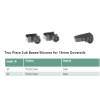 EAW Rear & Front Base for 16 mm Dovetail, KR 16mm