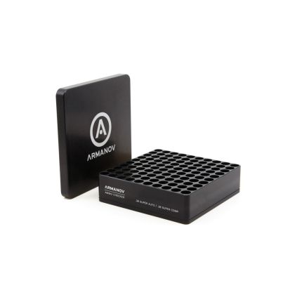 Armanov Ammo Checker .38 Super Comp / .38 Super Auto, 100 rd with Flip Cover