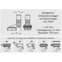 ERAMATIC Swing (Pivot) mount, Remington 7400/7600/750, 30.0 mm