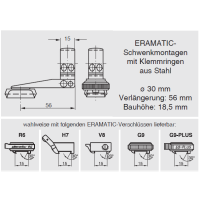ERAMATIC Swing (Pivot) mount, Remington 7400/7600/750, 30.0 mm