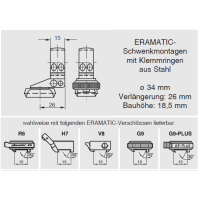ERAMATIC Swing (Pivot) mount, FN Browning Eurobolt, 34.0 mm