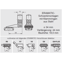 ERAMATIC Swing (Pivot) mount, FN Browning A-Bolt, 34.0 mm