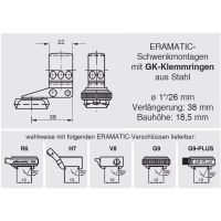 ERAMATIC-GK Swing mount for Magnum, FN Browning Eurobolt, 26.0 mm 