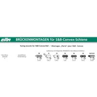 ERAMATIC One-piece Pivot mount, Steyr SBS S, S&B Convex rail