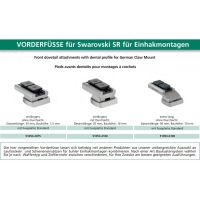 Recknagel Front Foot with Base for Suhl-Claw Mount for Swarovski SR Rail