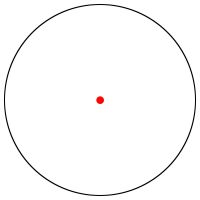 Bushnell AR Optics TRS-25 Hi-Rise 3 MOA Dot Reticle