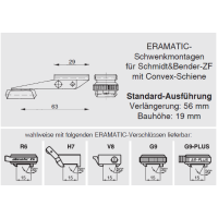 ERAMATIC Swing (Pivot) mount, FN Browning Eurobolt, S&B Convex rail