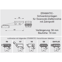ERAMATIC Swing (Pivot) mount, FN Browning Eurobolt, Swarovski SR rail