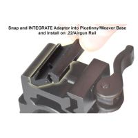 UTG .22Airgun to PicatinnyWeaver Low Pro Snap-in Adaptor
