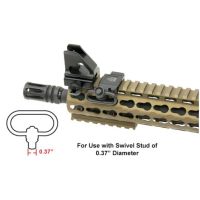 UTG QD Sling Swivel Adaptor, Picatinny 45 Degree Angled Offset