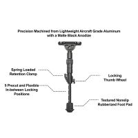 UTG Recon Flex Keymod Bipod, 5.7''-8.0''