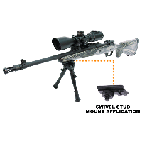 UTG Shooter's Bipod, Quick Detach, 6.2