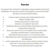 Vanguard VEO 2 AM 264TR Aluminum Monopod with Feet