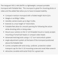 Vanguard VEO 2 AM 264TR Aluminum Monopod with Feet