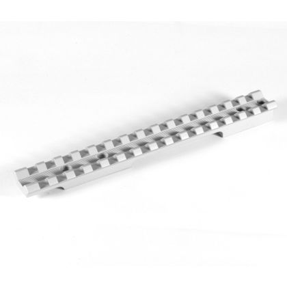 EGW Silver Picatinny Rail for Remington 700, 722, 40x, Bergara B14 SA, 15 MOA