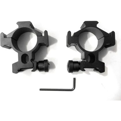 ADE 34 mm Scope Rings with 3 Rails