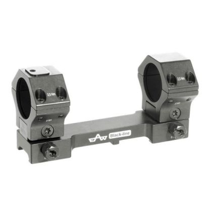 EAW Black Line for Picatinny with Screw, 30 mm, 0/20/40 MOA