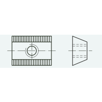 Recknagel Central Clamping Rail for 45° Dovetail Mounts