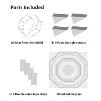 Explore Scientific Sun Catcher Solar Filter for 150-165mm Refr.+8