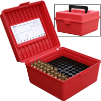 MTM Deluxe Ammo Box 100 Rounds Handle WSM WSSM Ultra Mag