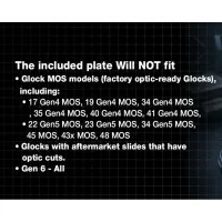 ADE Optic Plate for Glock, Taurus G3C for RMS, RMSc/407k, 507k Footprint