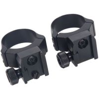 Recknagel Steel Tip-Off Ring Mount with Windage for 16.5 mm Dovetail Rail, 25.4 mm