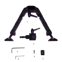 Black Minotaur Tactical Bipod - Short