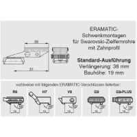 ERAMATIC Swing (Pivot) mount, FN Browning A-Bolt, Swarovski SR rail