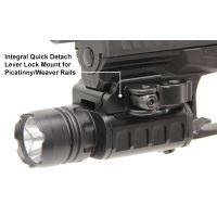UTG Compact LED Pistol Flashlight, QD Lever Lock