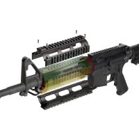 UTG Pro AR15 Carbine Length Drop-in Quad Rail